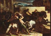  Theodore   Gericault The Race of the Barbary Horses oil painting reproduction